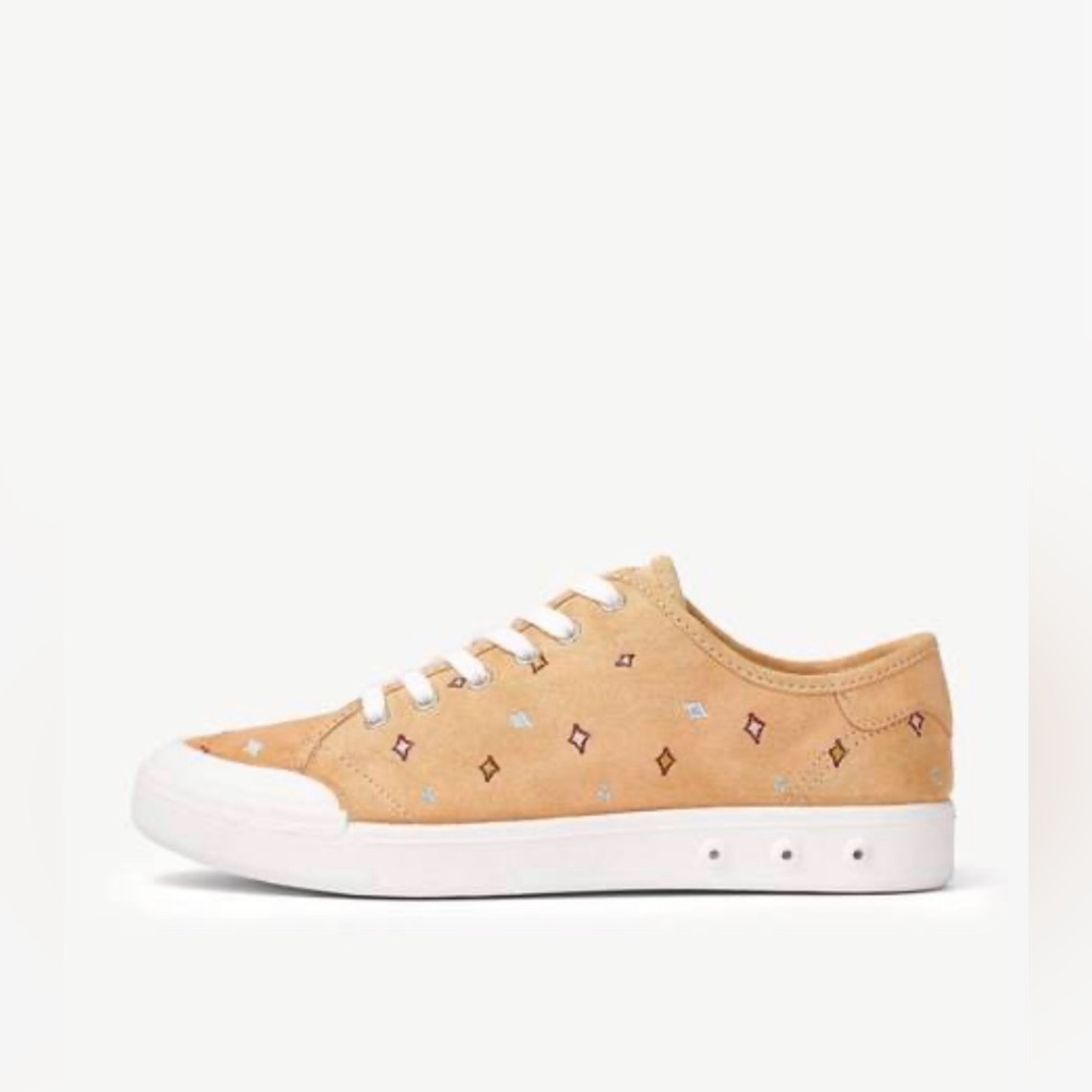 Rag & Bone | Standard Issue Lace Up Sneakers | Dune Embroidered